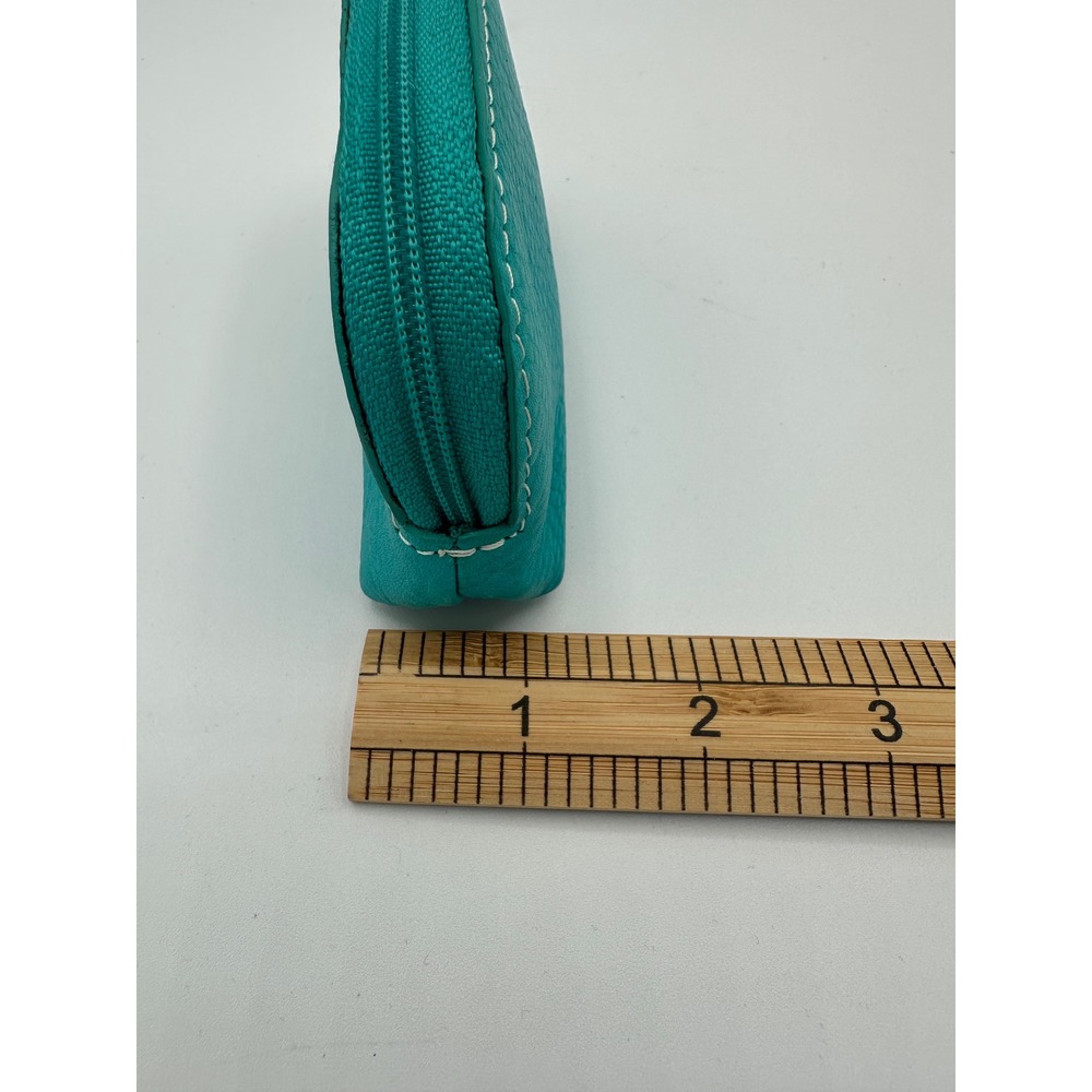 Fossil Dragonfly Mini Coin Purse Womens OS Turquoise NWT Leather Bug Me - Picture 9 of 10